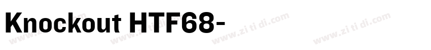 Knockout HTF68字体转换